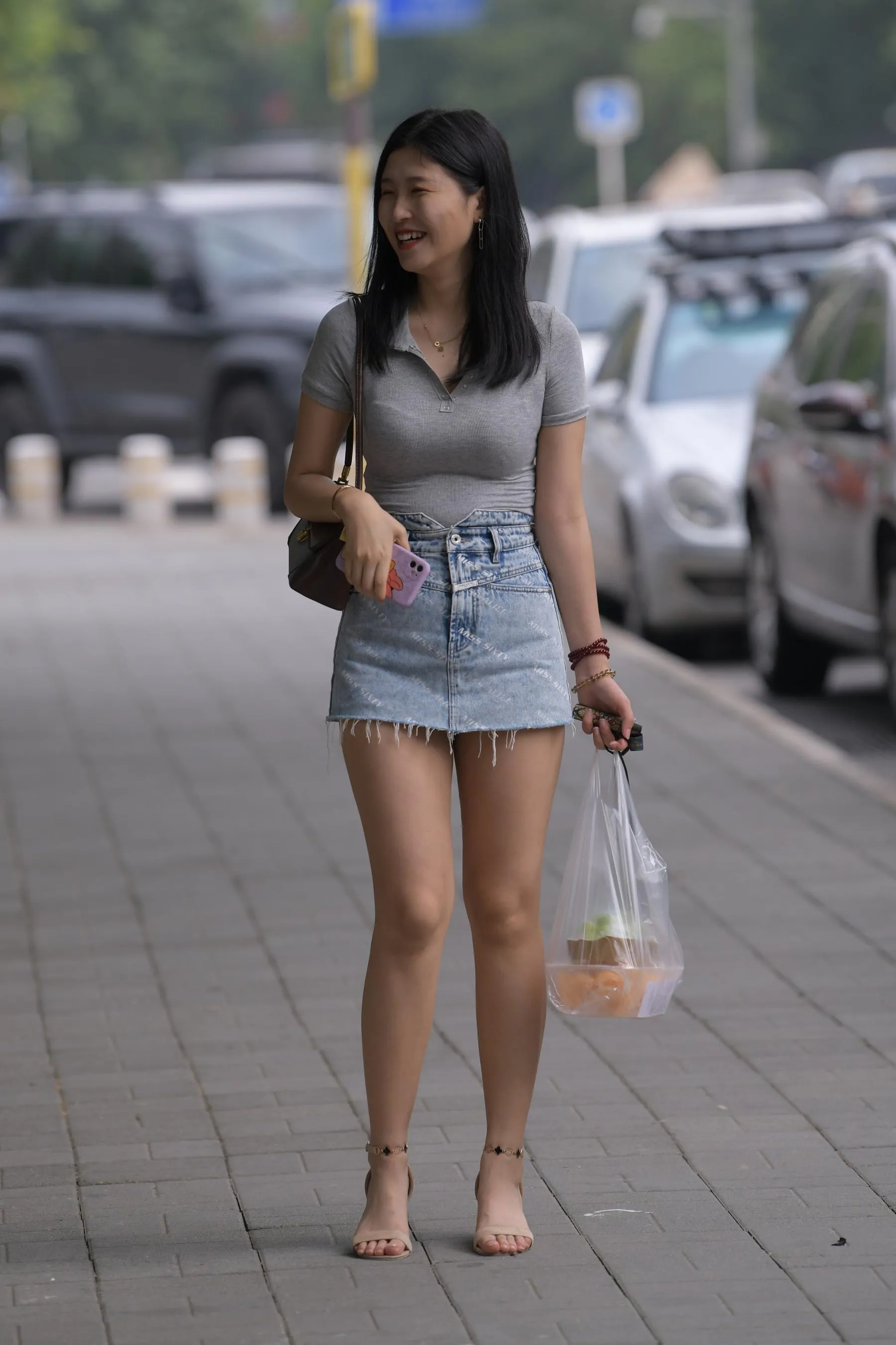 魔镜街拍 NO.169 一只麋鹿摄影-牛仔短裙美女 [235P]插图3